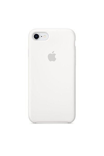Daytona Apple 7/8 Uyumlu Silikon Mikrofiber Astarlı Telefon Kılıfı-white/beyaz