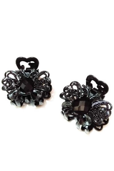 Star Metal Görünümlü Taşlı Mandal Toka 12 Adet