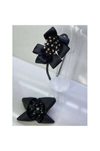 QUEEN AKSESUAR Broșă cu flori de perle negre, coroană de lux pentru mamă, fii...