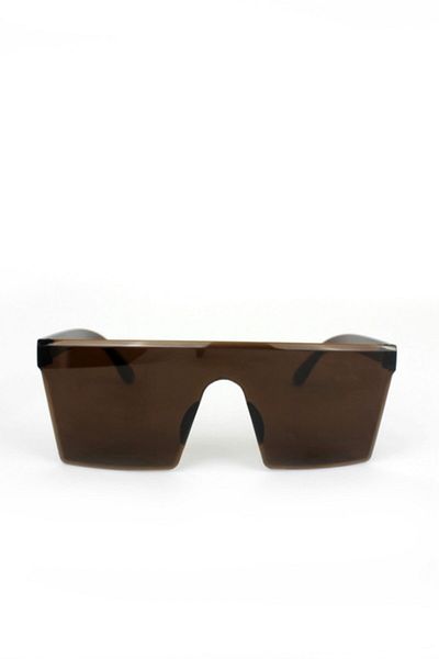 Makro Optik Unisex Brown Large Square Sunglasses