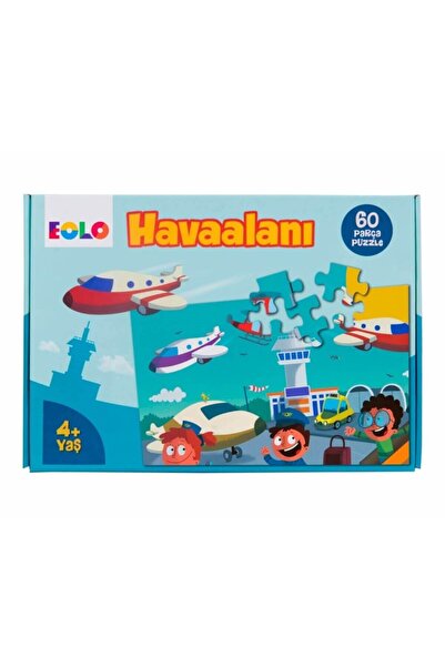 Karma Kitaplar Floor Puzzle-60 Piece Puzzle - Airport