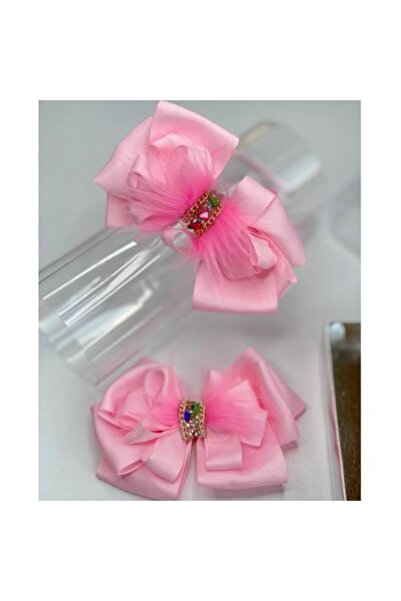 QUEEN AKSESUAR Ροζ 2 τεμάχια Κορδέλα Πέτρα Μητέρα και Κόρη Βρεφικό Σετ Σατέν ...