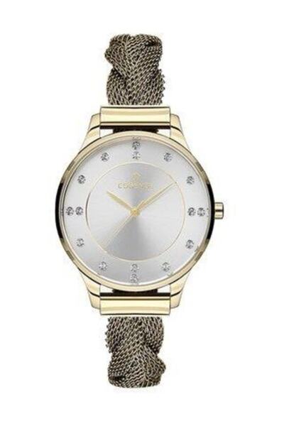 Essence Es6450fe.130 Altın Sarı Hasır Çelik Kordon Kadın Kol Saati (24 Ay Gar...