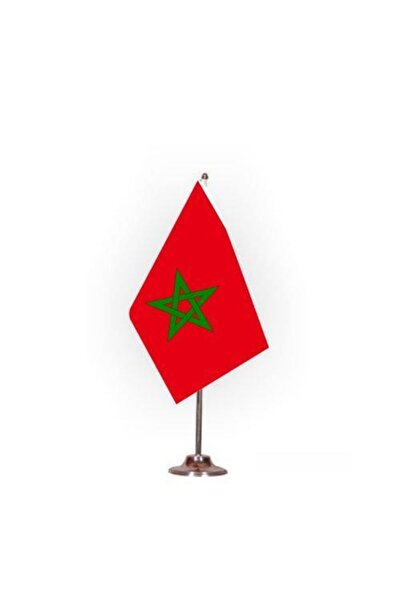 Genel Markalar Fas Masa Bayrağı Krom Direkli