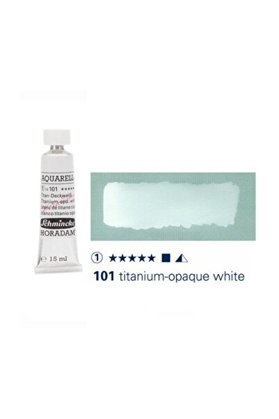 Schmincke Horadam Aquarell Artist Sulu Boya 15 ml Tüp Seri 1 101 Titanium Opa...