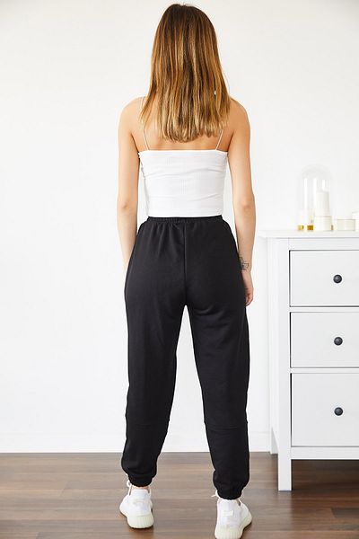 XHAN Jogginghose - Schwarz - Jogger