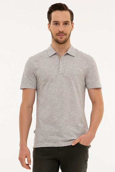 Pierre Cardin T-shirt με λαιμόκοψη Mink Slim Fit