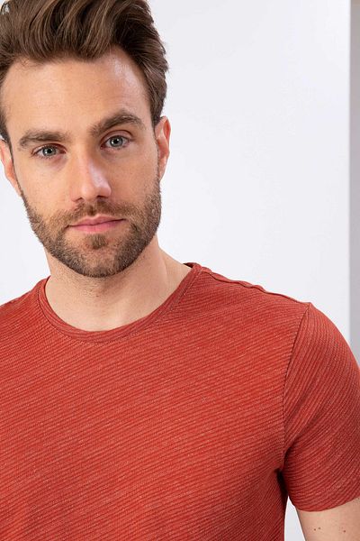 Pierre Cardin Tile Slim Fit Crew Neck T-Shirt