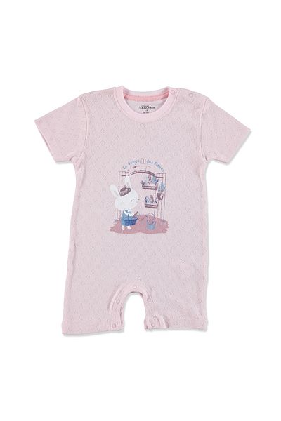 Aziz Bebe Summer Baby Girl - Sailing Ribbed, Short Sleeve, Crew Neck, Single Barbatöz