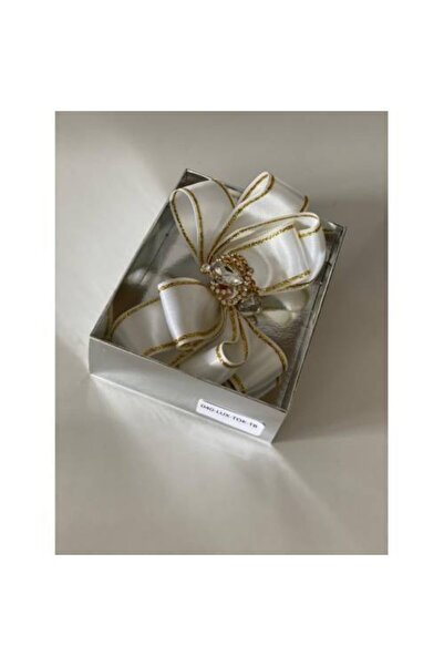 QUEEN AKSESUAR White Crown Brooch Clip Buckle