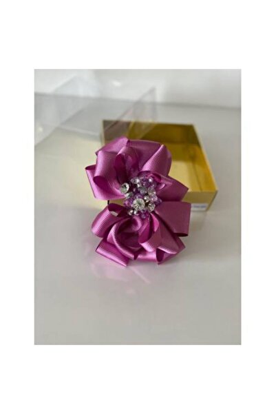 QUEEN AKSESUAR Cristal Violet Picătură Piatră Mamă Fată Bebeluș Cadou Clip Ca...