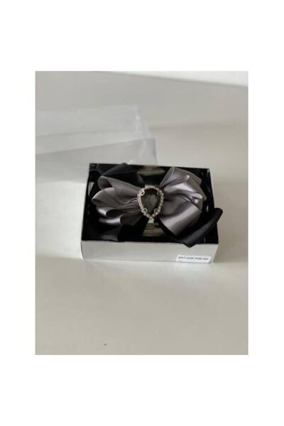 QUEEN AKSESUAR Black Gray Drop Stone Mother Girl Baby Gift Clip Buckle