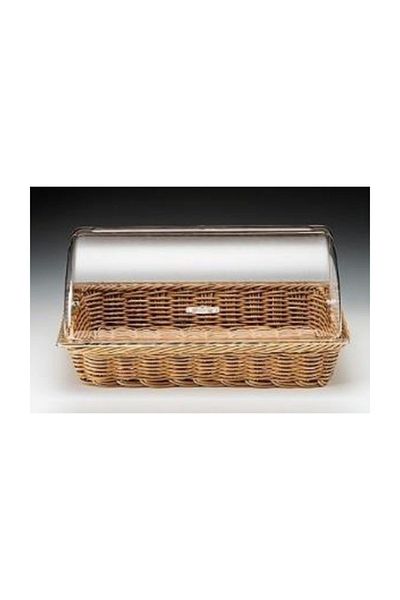 Zicco Wicker Bread Basket Storage Box with Lid Bread Bowl 55x35x10