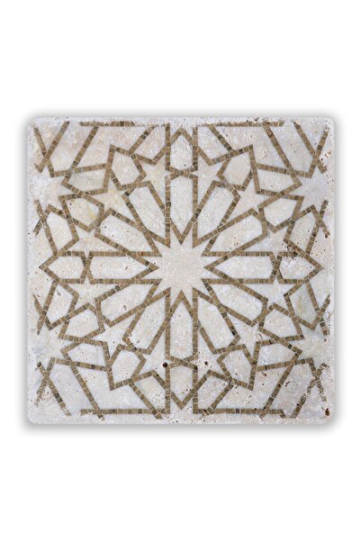 Oscar Stone Decor Doğaltaş Baskılı Bardak Altlığı Desen 10 Cm X 10 Cm - Stone...