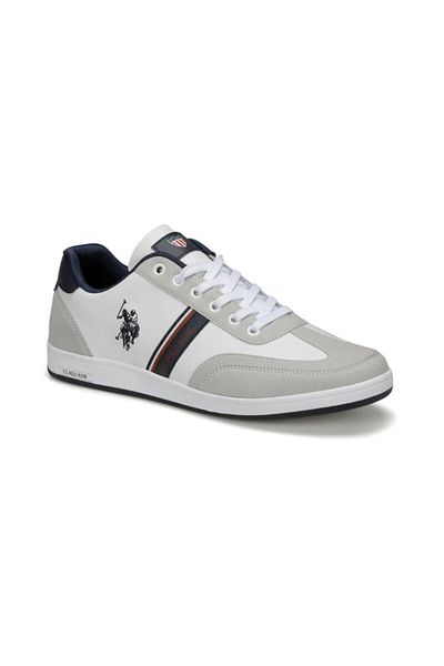 U.S. Polo Assn. Men's White Kares Sneaker Shoes