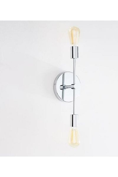MYLİGHT Demet Habek S Modern Chrome Sconce Double Wall Lamp E27