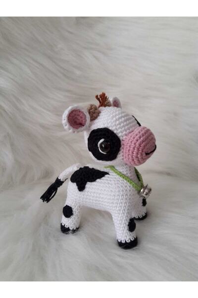 OYUNCAKPARK Maskot Buzu Sevimli Buzağı Amigurumi Organik Oyuncak