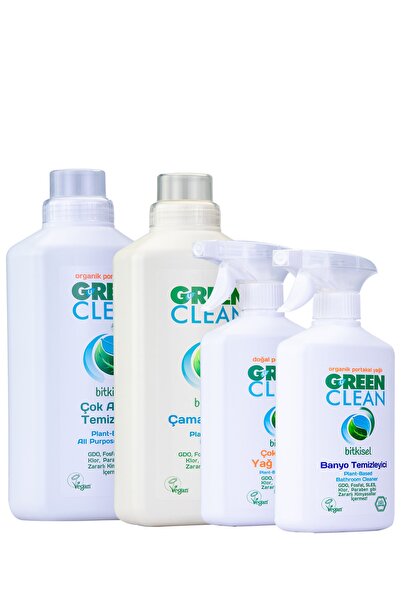 Green Clean Bitkisel Ev Temizlik Seti 4' Lü