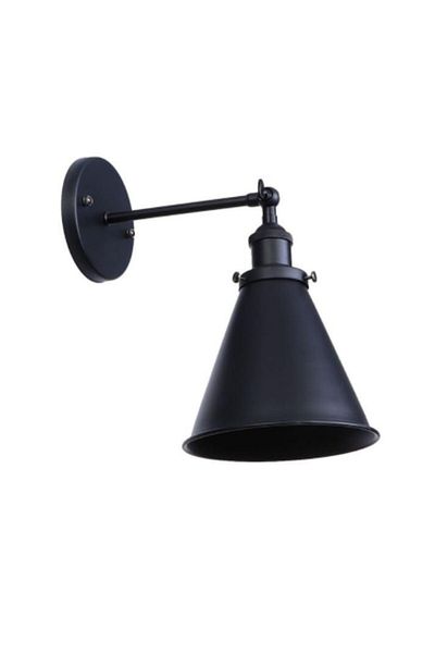 Rsylight Retro Metal Black Articulated Decorative Rustic Wall Sconce