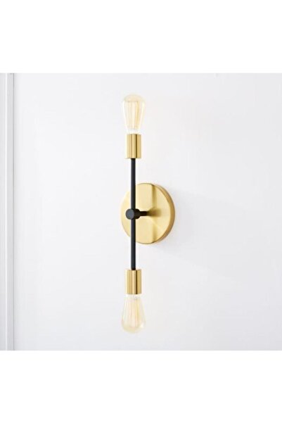 Rsylight Retro Modern Gold Decorative 2-Piece Rustic Wall Sconce