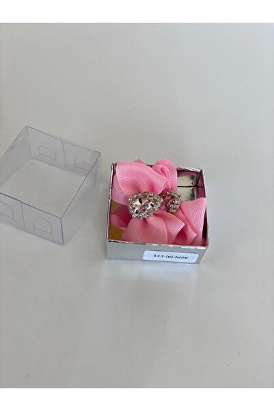 QUEEN AKSESUAR Pink 2-Piece Crystal Stone Collar Buckle