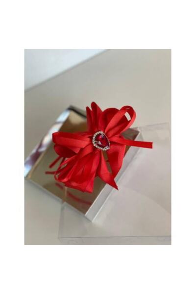 QUEEN AKSESUAR تاج الأم والابنة من حجر الكريستال الأحمر