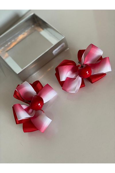 QUEEN AKSESUAR Red Apple Figured Girl's Baby Birthday Gift Collar Buckle