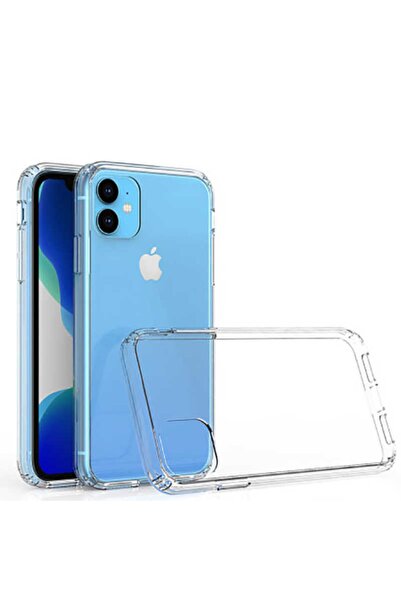 Nezih Case Apple Iphone 11 Kılıf Köşe Korumalı Nitro Şeffaf Silikon Kılıf