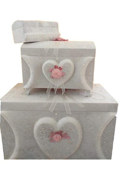 Duru Ceyiz Sandiklari Soz Nisan Bohca Gelin Ceyiz Sandik 3lu 343b Trendyol