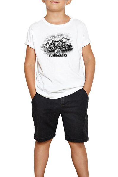 Z zepplin Tricou alb vintage pentru copii World Of Tanks