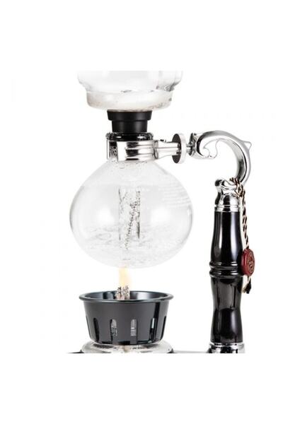 By Tüfekçi Yama Glass Coffee Sifon (syphon) Filtre Kahve Demleme Makinası 3 Cup Mor-12-sfn-3