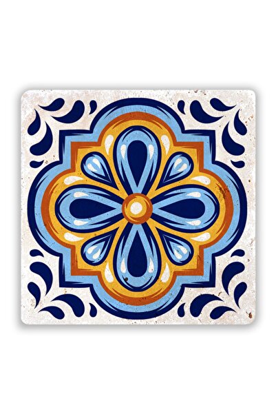 Oscar Stone Decor Σουβέρ με σχέδιο από φυσική πέτρα Majolica 10 εκ. X 10 εκ. ...