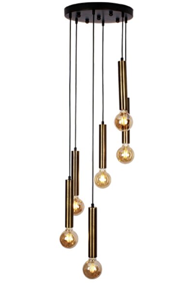 RETRO STYLE Botan 6 Lı Sarkıt Avize Eskitme