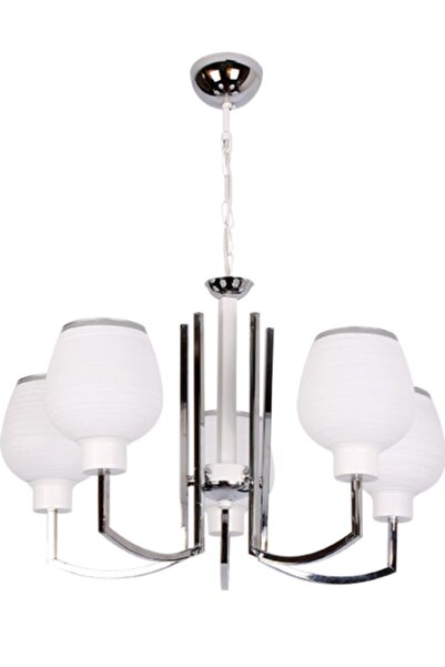 RETRO STYLE Joker 5 Li Avize Krom Beyaz