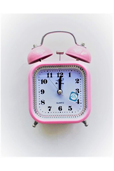 TAYFUN Çalar Masa Saati Pembe