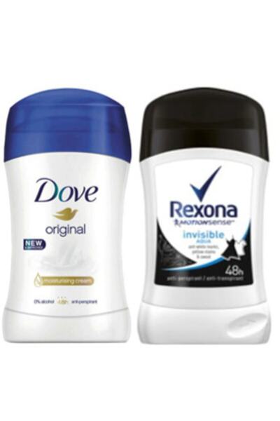 Dove Original Stick 40 ml + Rexona Invisible Motion Aqua Stick 40ml