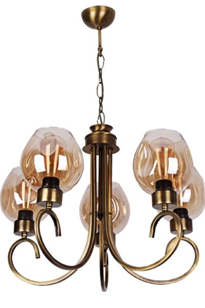 RETRO STYLE Virale 4 Lü Eskitme Avize Camlı