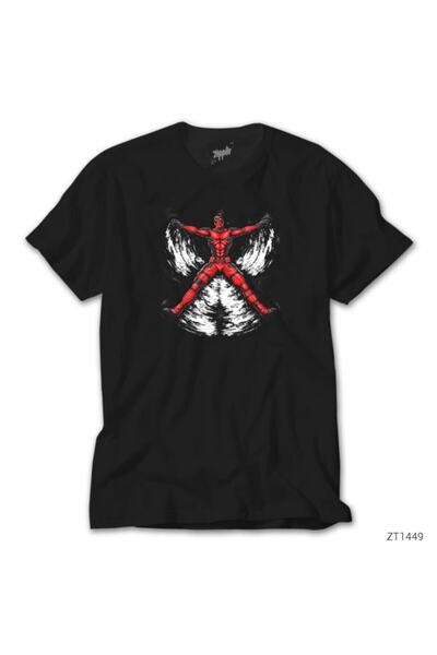 Z zepplin Черна тениска Deadpool Blood Angel
