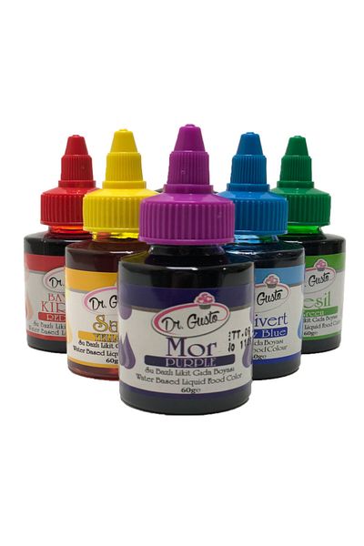 Global Dr Gusto 5 Li Water Based Liquid Food Coloring (60 Gr)