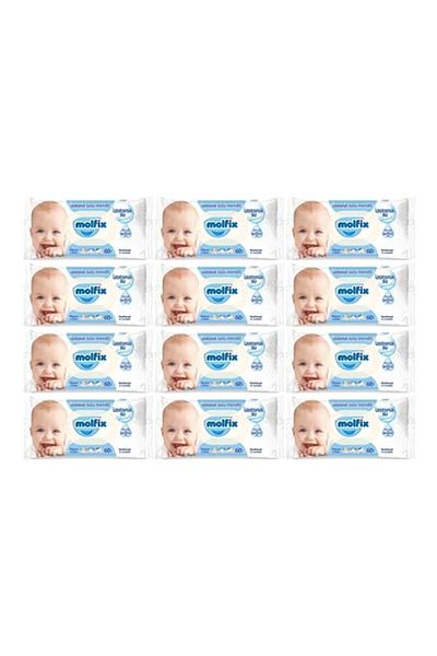 Molfix Isotonic Water Wipes Sensitive Skin 60x12 - 720 Pieces
