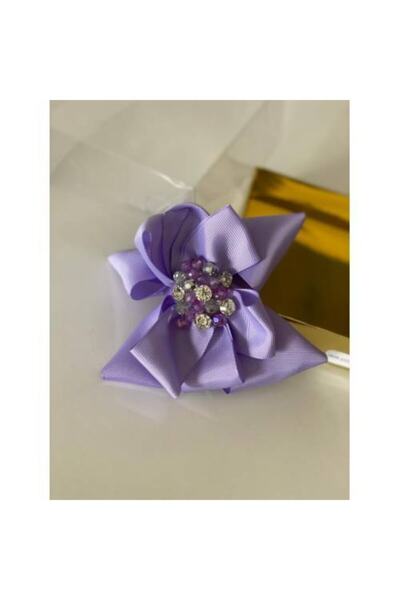 QUEEN AKSESUAR أرجواني كريستال قطرة حجر الأم فتاة طفل هدية مشبك مشبك