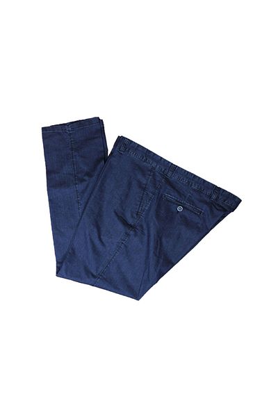 TANİŞ GİYİM Jeans Linen with High Waist and Side Pockets