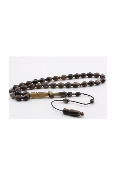 RD EKOAVM Imamesi Barley Cut Buffalo Horn Rosary with Ring