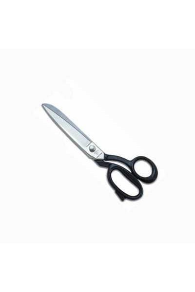 ofisturka Horsehead No. 9 Black Handle Nickel Plated Tailor Scissors