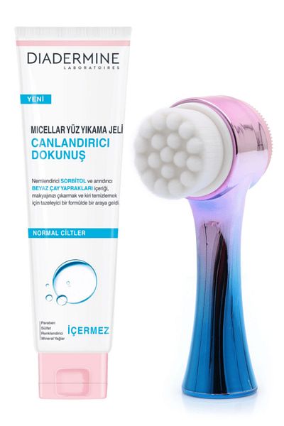 Diadermine Blue Skin Cleansing Brush and Diadermine Face Wash Gel Refreshing Touch 150 Ml869234122894