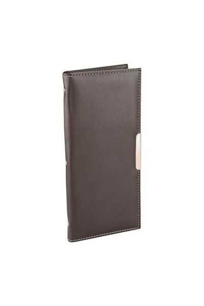 2K Artificial Leather 4 Rows 192 Card Capacity Business Card Holder 12.5x26.5 Cm