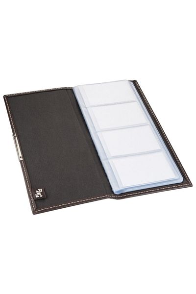 2K Artificial Leather 4 Rows 192 Card Capacity Business Card Holder 12.5x26.5 Cm