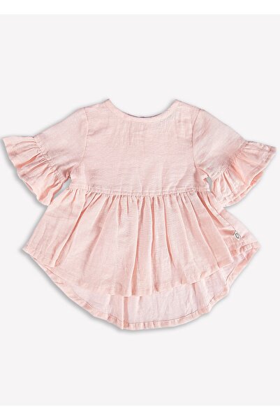 Ozmoz By Mukadder Özden Organic Baby Girl Frilly Summer Blouse (With 4 Different Color Options)
