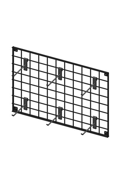 Murat Atasoy Simge Dekor حامل للوحة الأسلاك المعدنية للحزام والربطة والوشاح والإكسسوارات - لون أسود