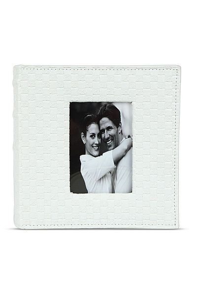 Birlik Fotoğrafçılık 10X15CM White Leather Photo Album - 46200b